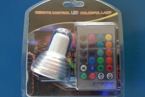 Lampara GU10 1 Led 3 Watts RGB